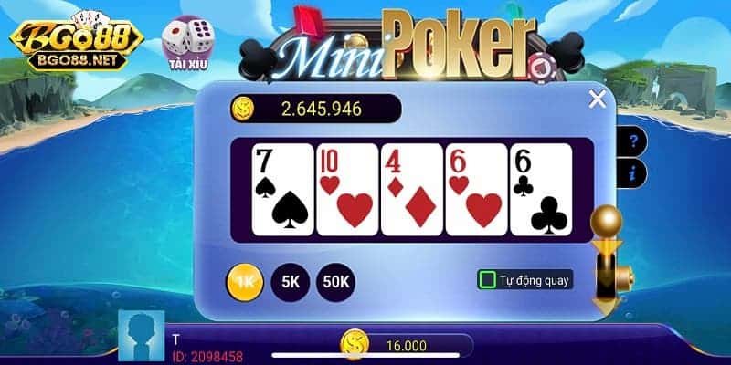 Hướng dẫn cách chơi Mini Poker Go88 hiệu quả nhất