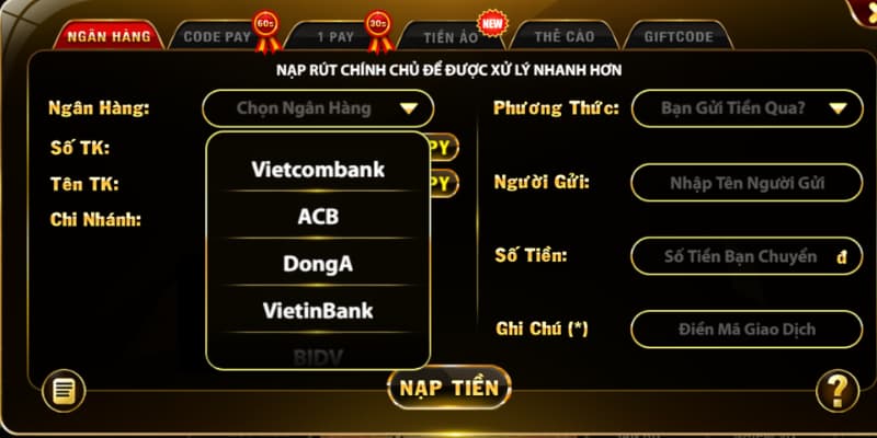 Kinh nghiệm Nạp tiền Go88 thành công