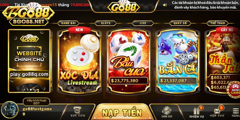 Các bước tham gia chơi number game Go88 chuẩn xác 